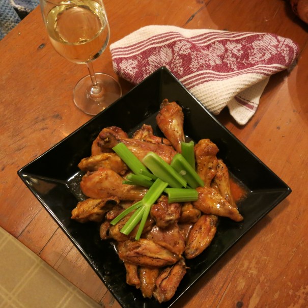 Chicken wings and drumsticks for the Super Bowl